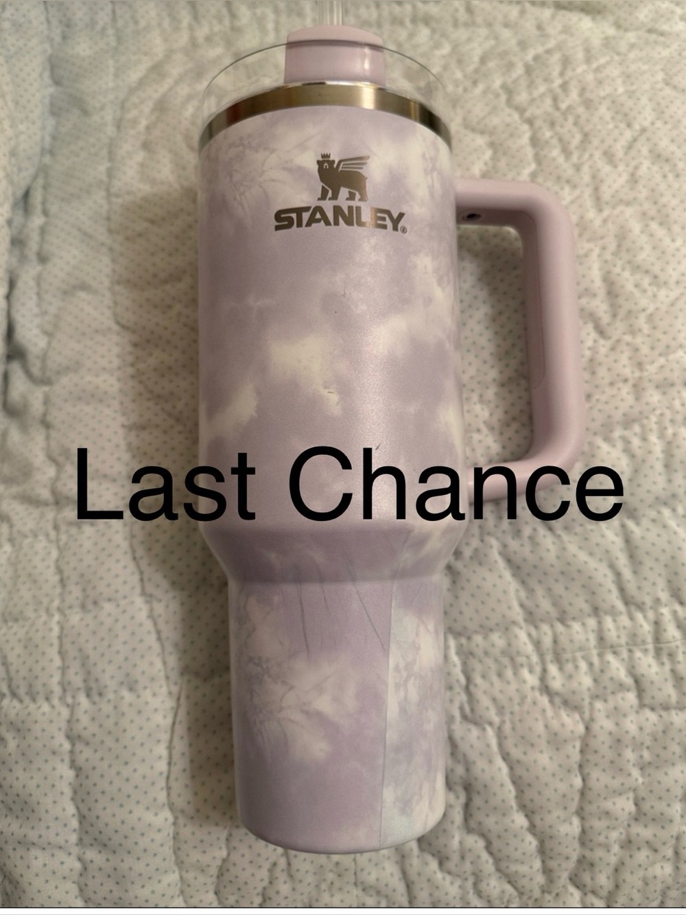 Stanley Wisteria Purple White Tie Dye 40oz